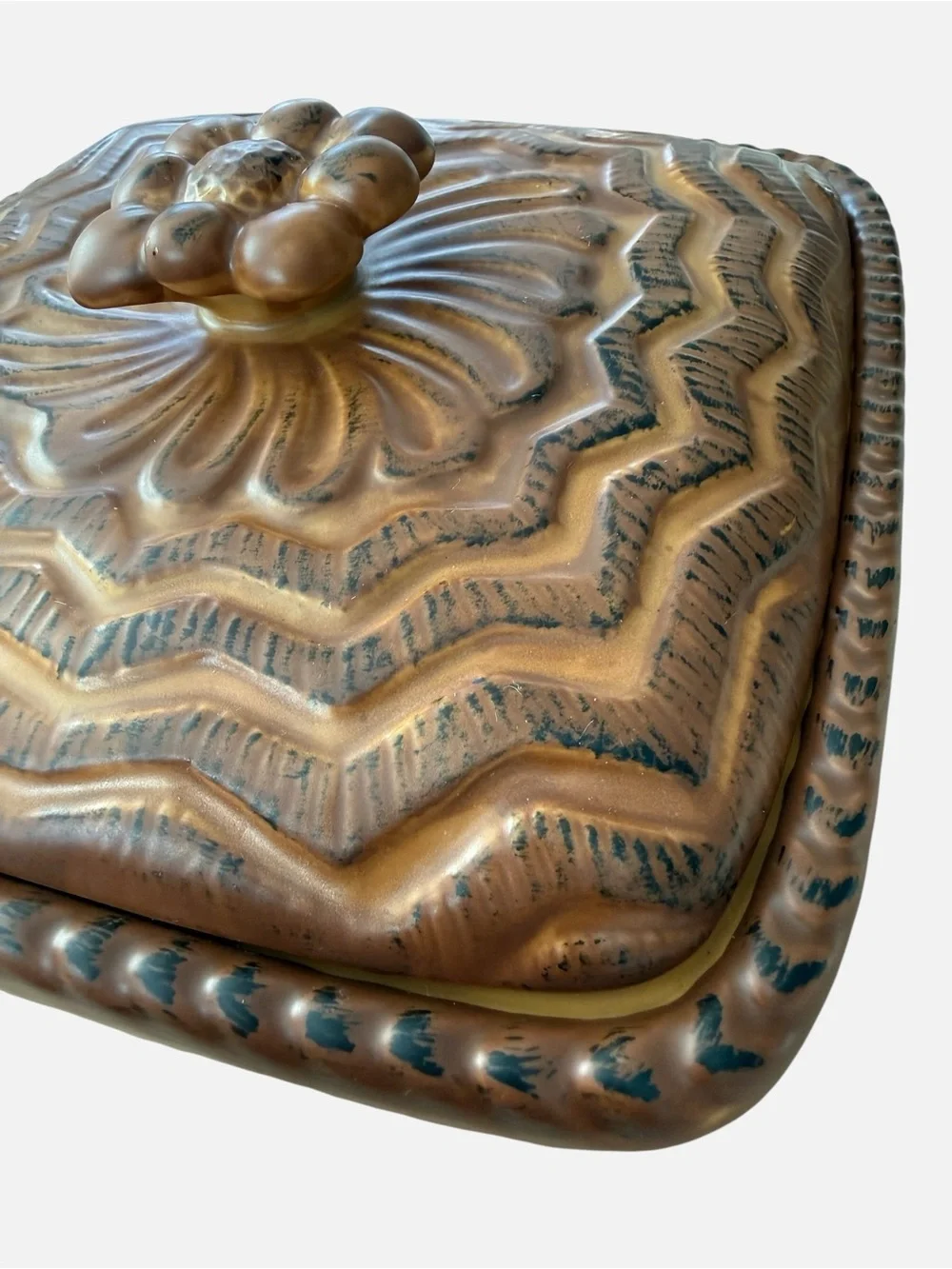 Williams Sonoma Vintage Terrine Covered Baker Stoneware Brown 2012